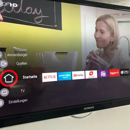 아파트 Modernes Mit Kuechenzeile Und Bad Denkte